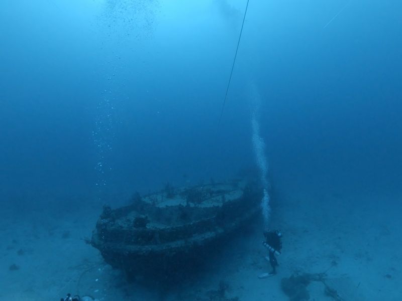 St. Henry Express - A panoramic view of the small wreck